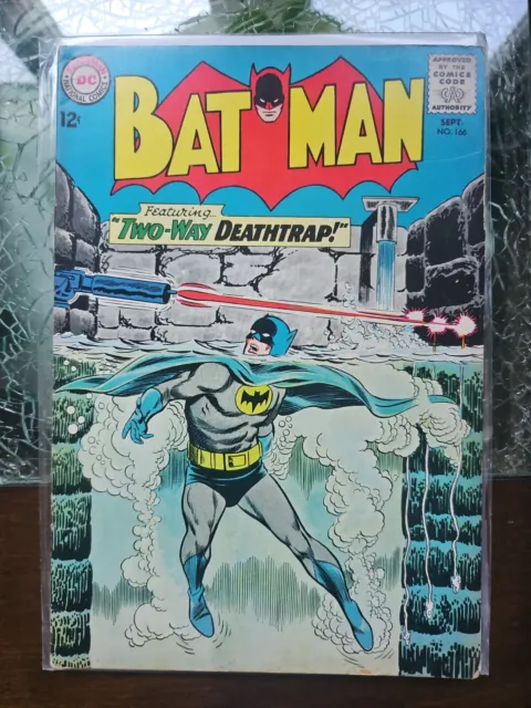 Batman #166 DC Comics 1964 Vintage Silver Age Comic Book 1PC