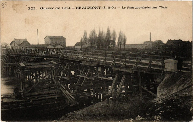 CPA Militaire, Beaumont - Le Pont provisoire sur l'Oise (278650)