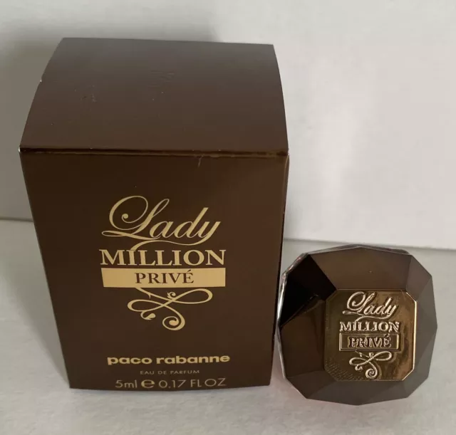 Miniature de parfum PACO RABANNE Lady MILLON PRIVE Eau de Parfum  5 ml + boite