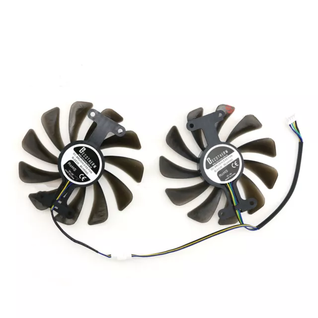Pair Graphics Card Cooling Fan Cooler for ELSA GeForce GTX1080 1070 8GB GLADIAC#