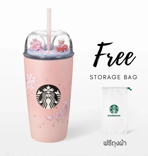 STARBUCKS TUMBLER SAKURA Cherry Blossom Cold Cup 2024 Stainless Steel