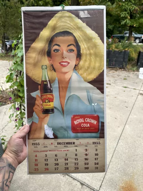 1956 Royal Crown Soda Calendar Coke