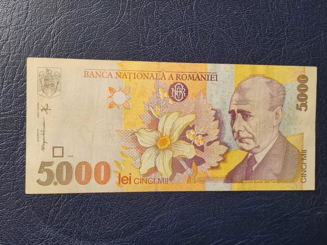 Romania - 5000 Lei 1998 - Banknotes - Serial Number 002C5160617