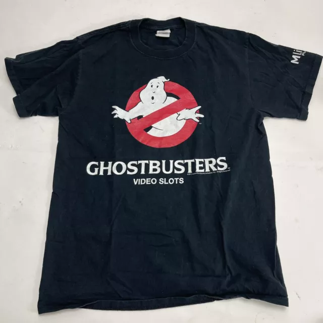 Ghostbusters Movie IGT Black Video Slots MLIFE Logo 2011 T Shirt Mens Size M 2