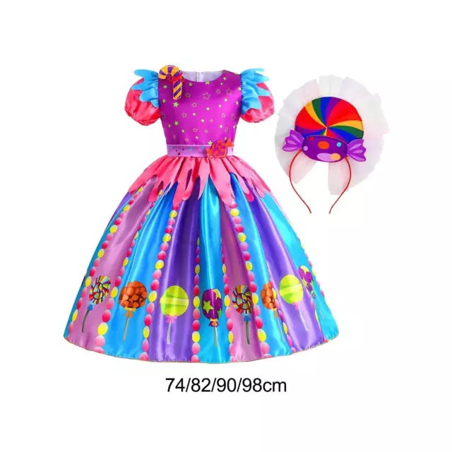 Little Girls Candy Dress Lollipop Dress for Role Play Halloween Cosplay