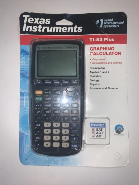 Texas Instruments TI-83 Plus Graphing Calculator School Math Sat All Purposes