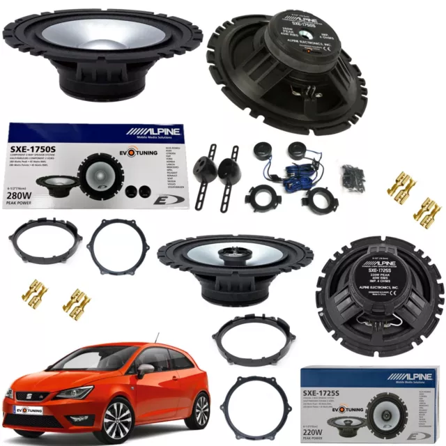 Kit 6 Casse Altoparlanti Alpine Anteriori e Posteriori x SEAT IBIZA 6J 2008 17