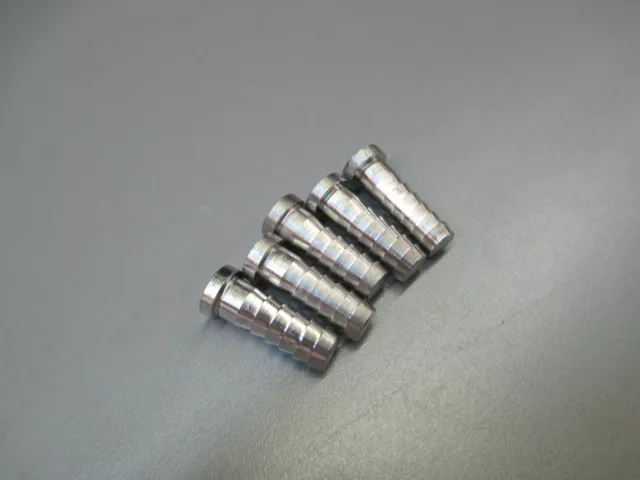 (5) 1/4" Barb Plugs. Stainless Steel Fittings 1002119