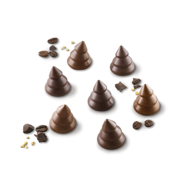 Stampo Silicone N 15 Choco Trees Mm28 H30mm Scg054 SILIKOMART