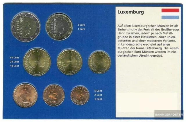 Luxemburg Stgl./unzirkuliert Kursmünzensatz gemischte Jahrgänge ab 2002 EURO-Kom