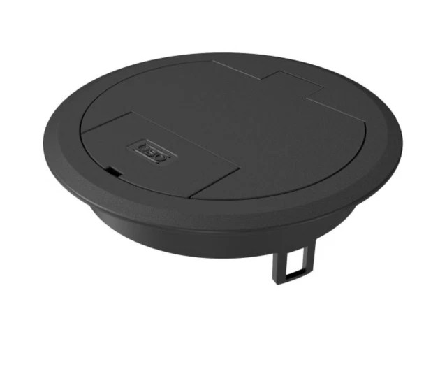 OBO Bettermann 7405084 coperchio pieghevole con uscita a filo GES R2 9011.❗�NUOVO❗�