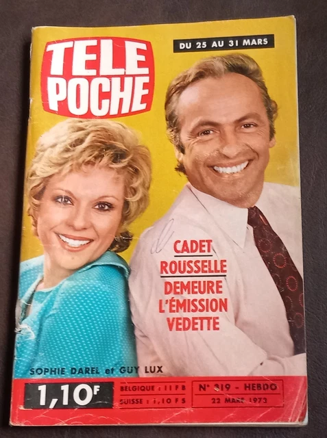 Télé Poche N°333 De 1972 – Eddy Merckx – L'affaire Du Tour De France Et De La TV