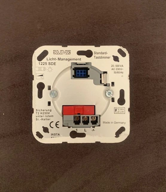 JUNG STANDARD TASTDIMMER Dimmer 1225 SDE 20 500 Watt Top Zustand EUR