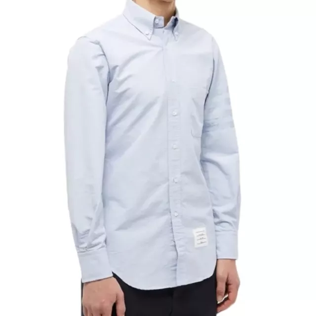 Nwt Thom Browne | 4 Bar Button Down Oxford Shirt Light Blue 42 Xxs