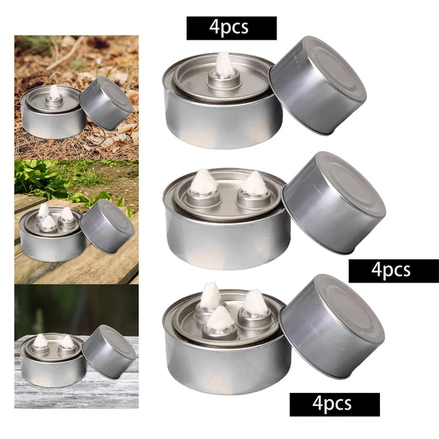 CENPEK Mini Réchaud à Alcool En Inox - Lot De 2 - Pour Fondue, Camping, Cuisine D'Extérieur