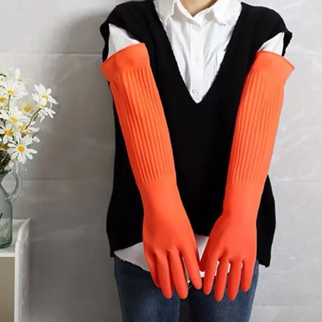 Wear-Resistant Anti-Backflow Long Sleeve Household Gloves Work Gloves