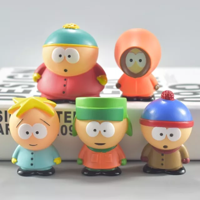 5pcs South Park Characters Kenny Stan Eric Action Figures Doll Set New Toys Gift