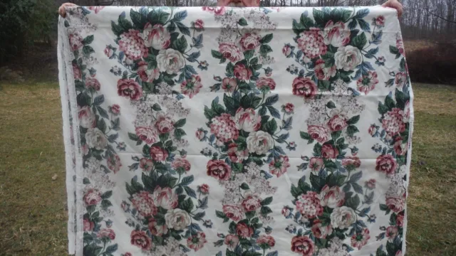 Waverly Screen Print 4.1 Yards "Remember When"  54”  Stunning Scotchgard Cotton 2