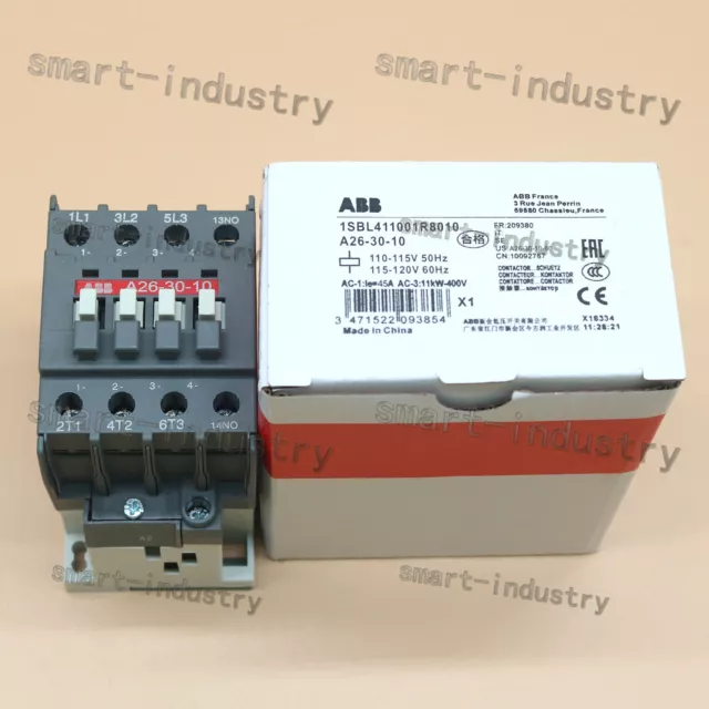 1 piece new abb Contactor A26-30-10 110VAC in box Free ship