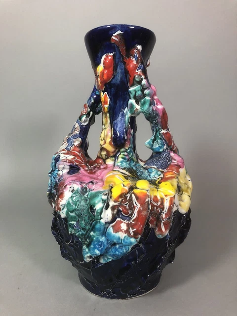 vase vintage Hollywood Regency | Jardinière Femme au chapeau | Sculpture en céramique glamour des années 80 | Profil de style néo-Art déco | Poterie