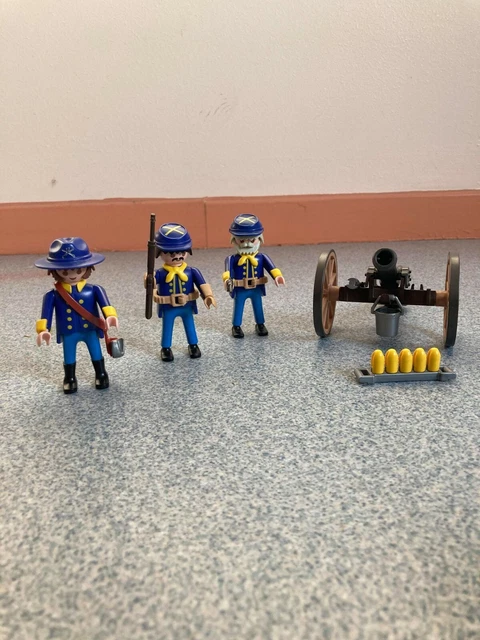 PLAYMOBIL - 3812 - Soldats + Canon - Western - Complet EUR 30,50 - FR