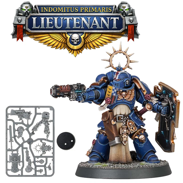 Lieutenant Primaris Indomitus Warhammer 40K, Space Marines, Peint Par Pro, Prêt Pour Tabletop/expo