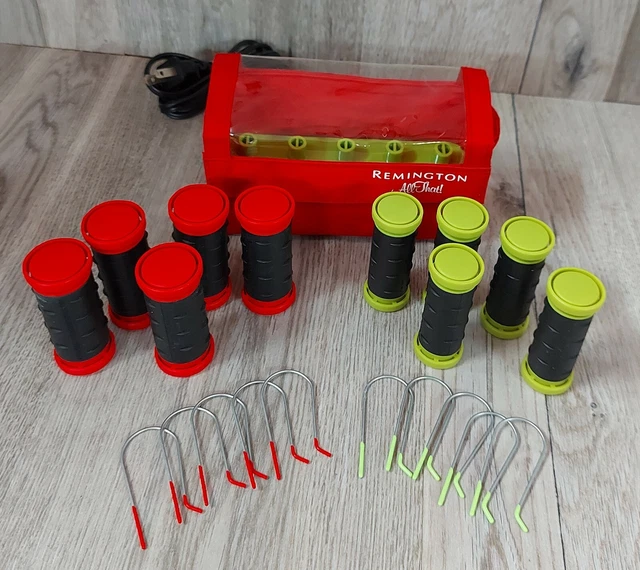 Remington All That Electric Hot Rollers 10 Hair Curlers Travel Case With Clips