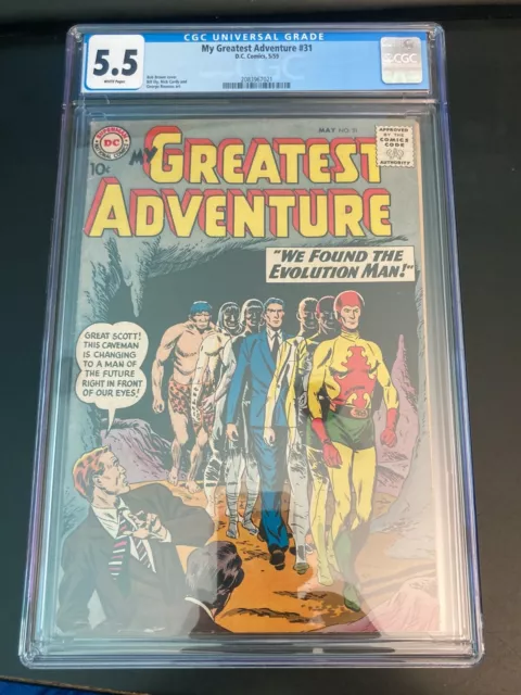 DC Comics MY GREATEST ADVENTURE #31 (1959 Sci Fi!) **CGC 5.5—WHITE PAGES!**