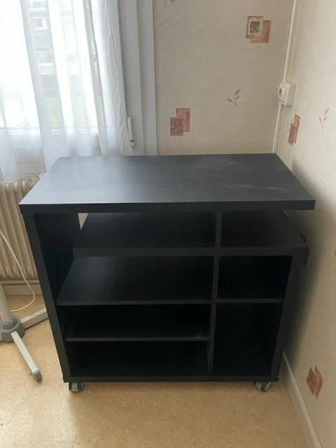 Meuble TV En Bois Massif – 140x55x40 Cm, Style Contemporain, Très Bon état