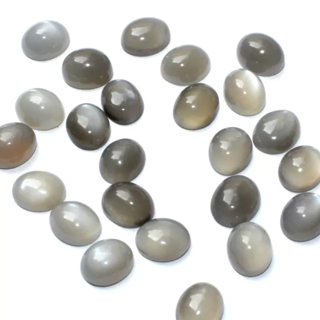 Wholesale Lot 11x9mm Oval Cabochon Natural Moonstone Loose Calibrated Gemstone 2