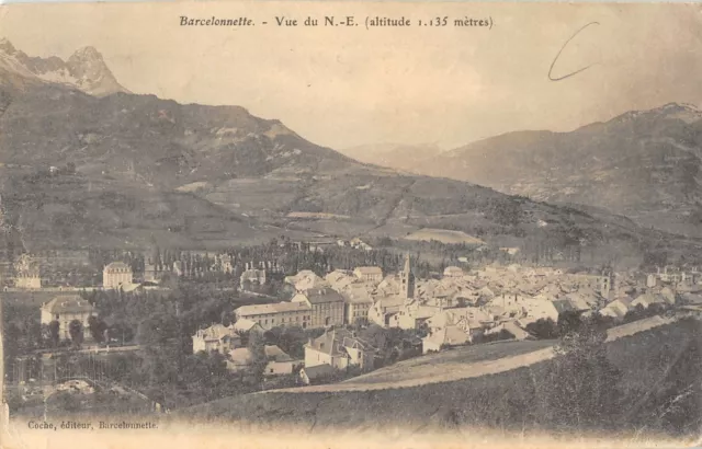 Cpa 04 Barcelonnette Vue Du Nord Est