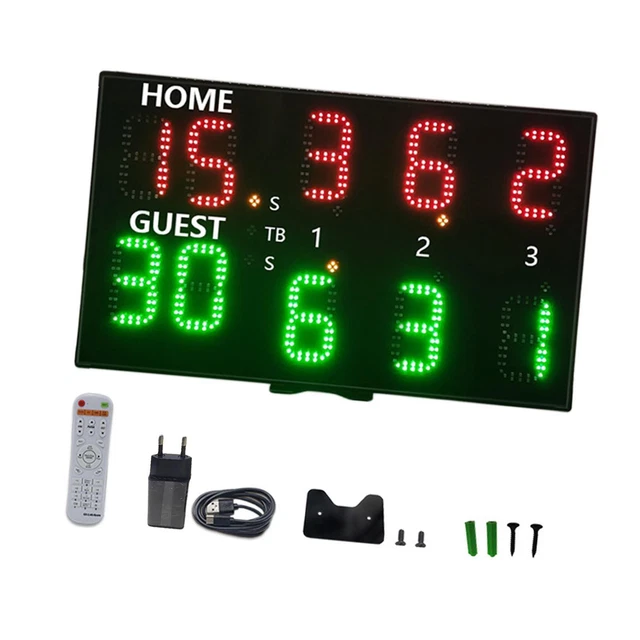 Tableau D’affichage électronique Pour Basketball – TBvechi – Neuf Avec Télécommande