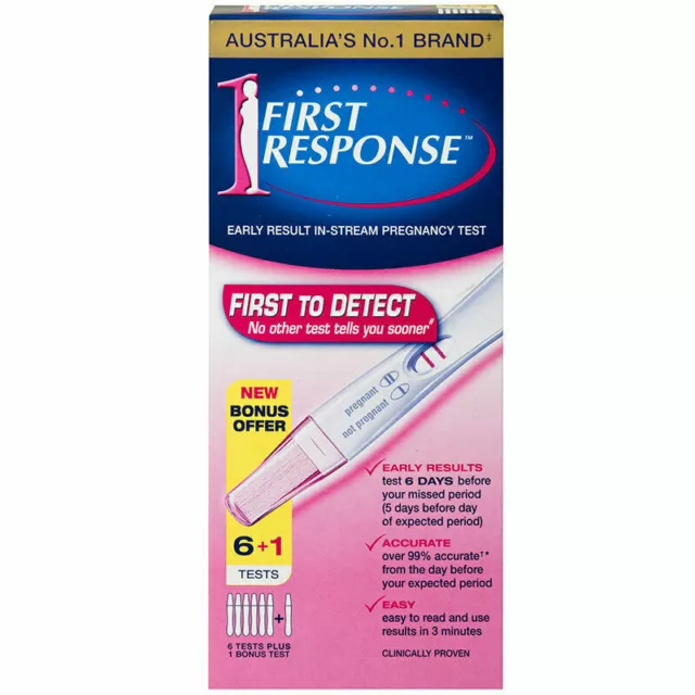 First Response In Stream Early Result Pregnancy Test 6+1 Test Pack