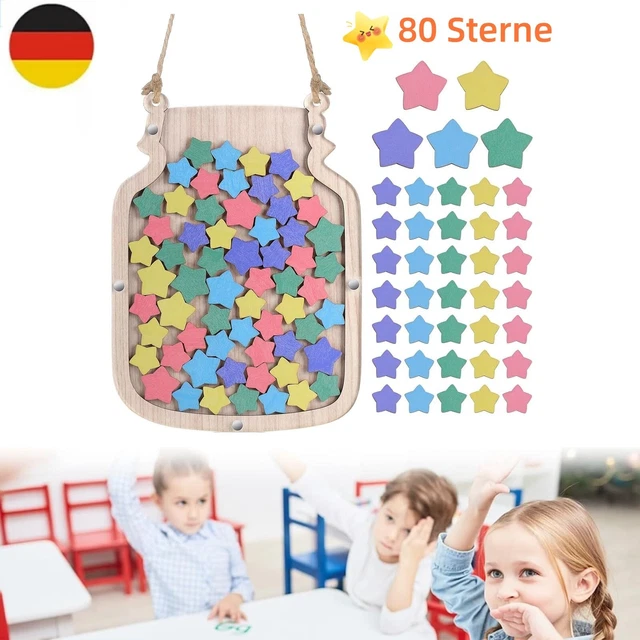 Magnetisches Belohnungsglas Für Klassenzimmer - Mit 25 Sternen Für Motivationssystem