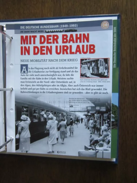 Deutsche Eisenbahngeschichte DB 1949-1993 Datenblatt: Urlaub mit der Bahn