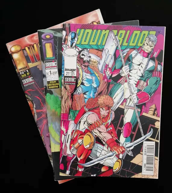 Lot de 3 comics : Youngblood N° 1, Wetworks N° 1 et DV8 N°1