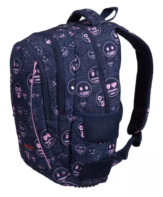 St.Majewski Schulrucksack mit zwei Fächern, 19 l, EMOJI PINK BP26 2