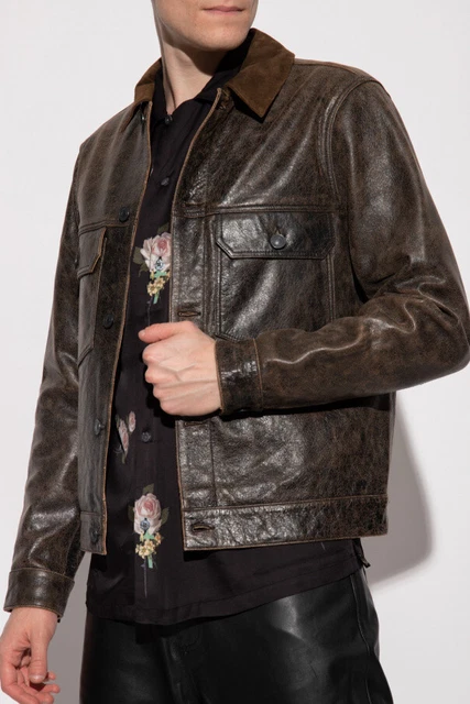 All Saints allsaints Naru leather jacket, Size Large