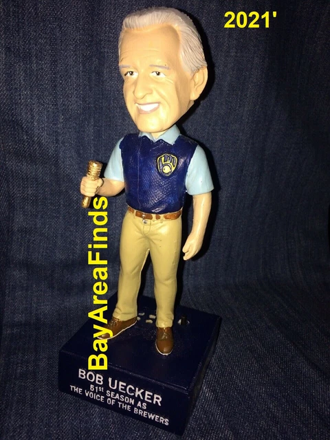 Milwaukee Brewers Bob Uecker 50th Season Talking Bobblehead 9/26 2021 SGA Bobble