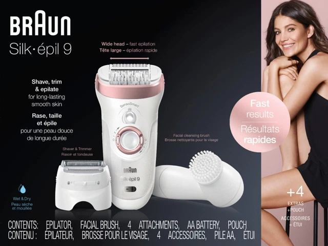 Braun 9880 Silk-Epil 9 Skin Wet & Dry Depiladora Inalámbrica