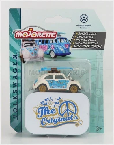 Miniature VW Coccinelle Majorette 1/60 – Allemagne – Jaune – Réf 203A