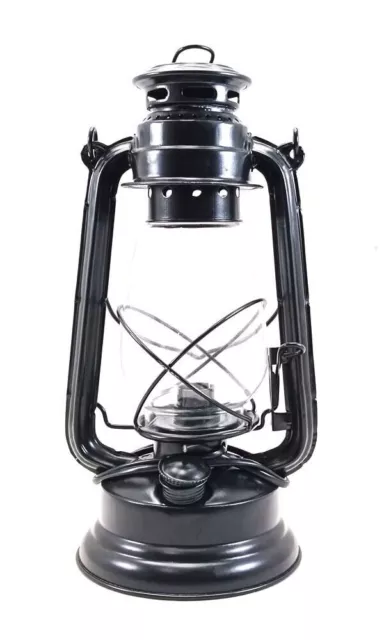 Black Antique Finish Anchor Oil Lamp Nautical Maritime Ship Boat Light Lantern