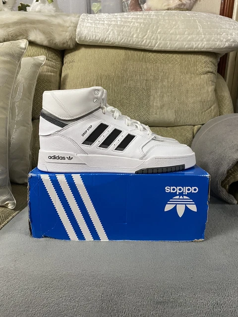 ADIDAS ORIGINALS DROP Step Mid White/Black Trainers Shoes BNIB Size ...