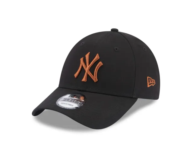 New Era New York Yankees Baseball Cap.9Forty Mlb League Black Strapback Hat W23