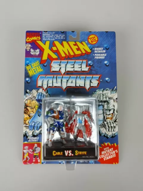 Marvel Comics X-Men Steel Die-Cast Mutants Cable VS Stryfe 1994 NIP