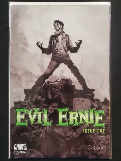 Evil Ernie #1 E 1:20 Suydam B&W Variant Dynamite 2021 VF/NM Comics Book