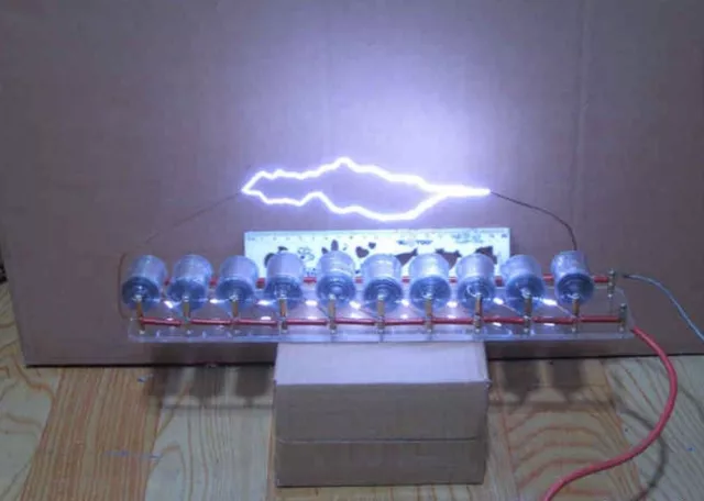 10 grades Marx/impulse voltage/pulse high voltage generator/Tesla coil DIY kit