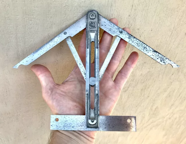 Vintage STANLEY No. 30 Angle Divider Hand Tool Square Sweetheart Logo USA
