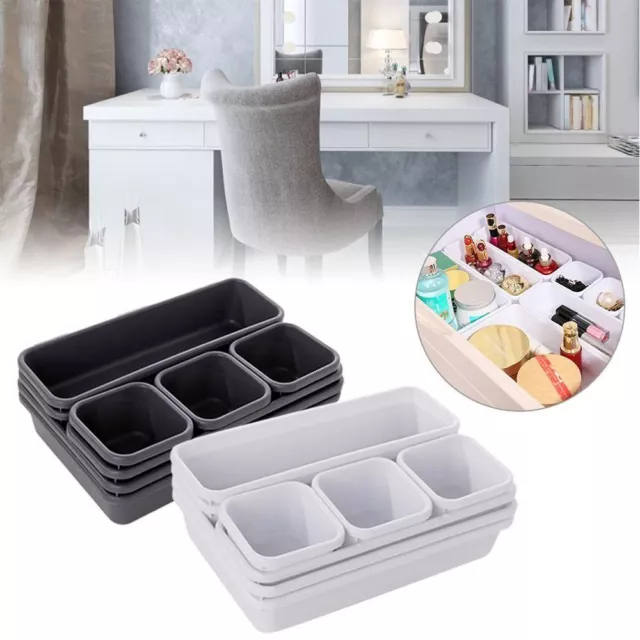 8 Colors Drawer Organizers Plastic Space Saving New Tableware Box  Home&Kitchen