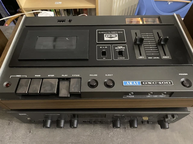 Akai GXC-40D Stereo Audio Cassette Tape Deck - SERVICED - Vintage Japan 1970's !